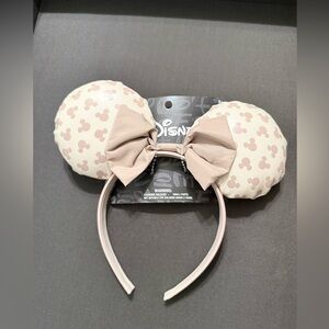 Disney Minnie Mouse Ears Headband in Tan NWT